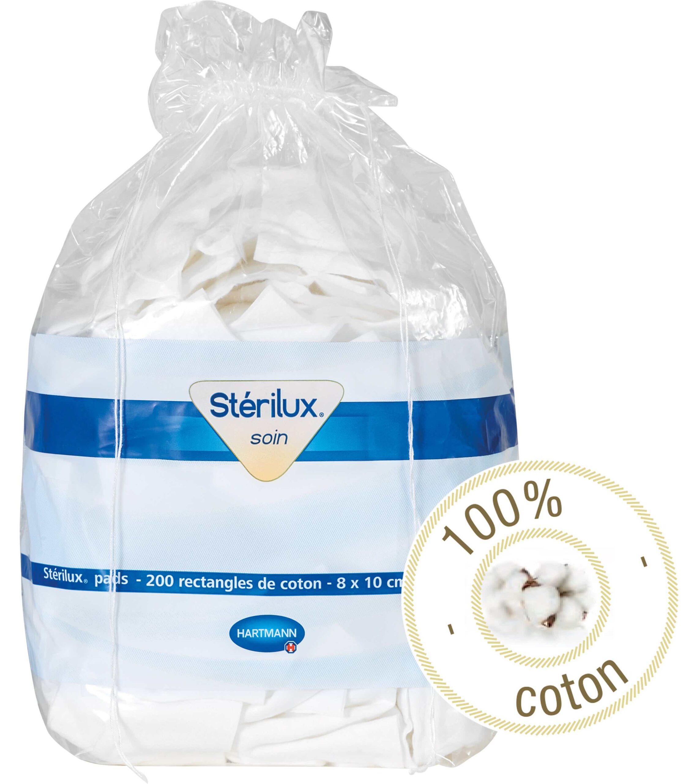 STERILUX COTTON RECTANGLES 8X10CM 200 COTTON RECTANGLES