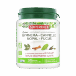 SUPER DIET QUATUOR GYMNEMA CINNAMON NOPAL FUCUS ORGANIC 120 CAPSULES