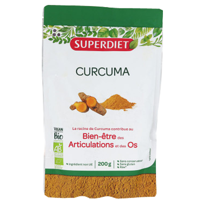 SUPERDIET ORGANIC TURMERIC POWDER 200G