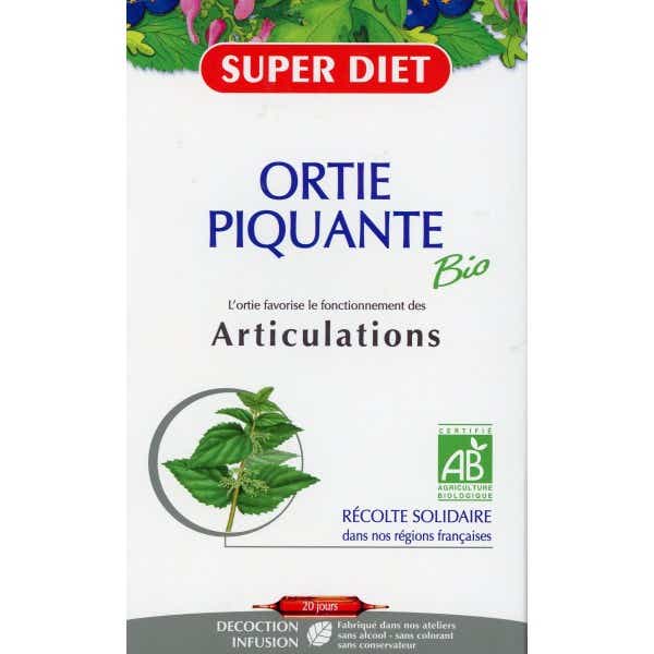 SUPERDIET ORGANIC STINGING NETTLE 20 BULBS OF 15 ML