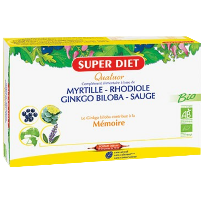 SUPERDIET ORGANIC MEMORY QUATUOR 20 BULBS