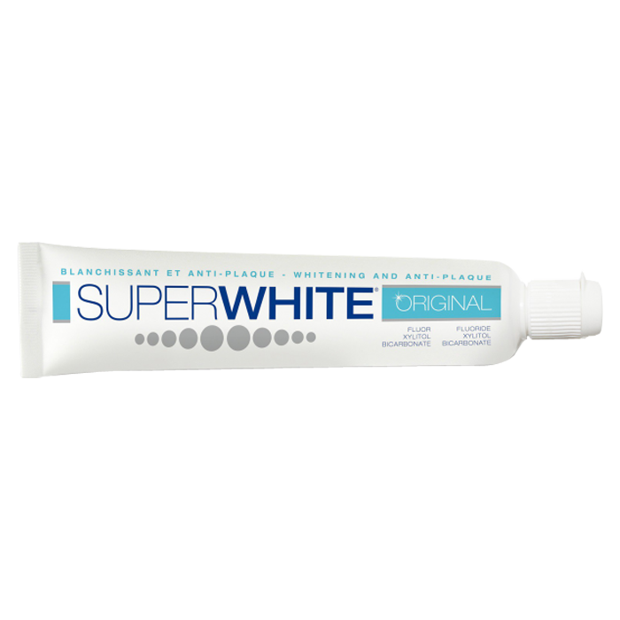 SUPERWHITE ORIGINAL WHITENING AND ANTI PLAQUE TOOTHPASTE 75ML