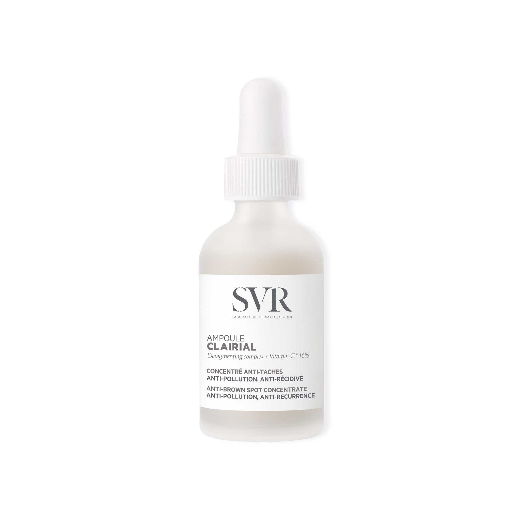 SVR CLAIRIAL CONCENTRATED AMPOULE ANTI SPOTS ANTI POLLUTION ANTI RECURDANCE FACE SENSITIVE SKIN 30ML