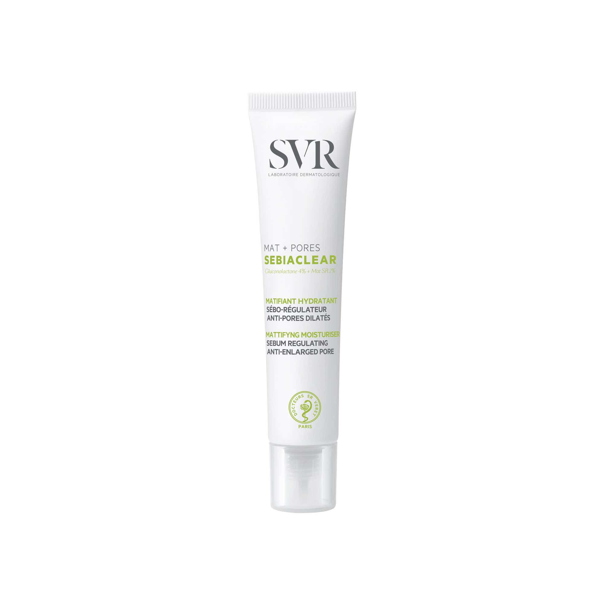SVR SEBIACLEAR MAT PORES MATTIFYING MOISTURIZING CARE FOR COMBINATION TO OILY SKIN 40ML