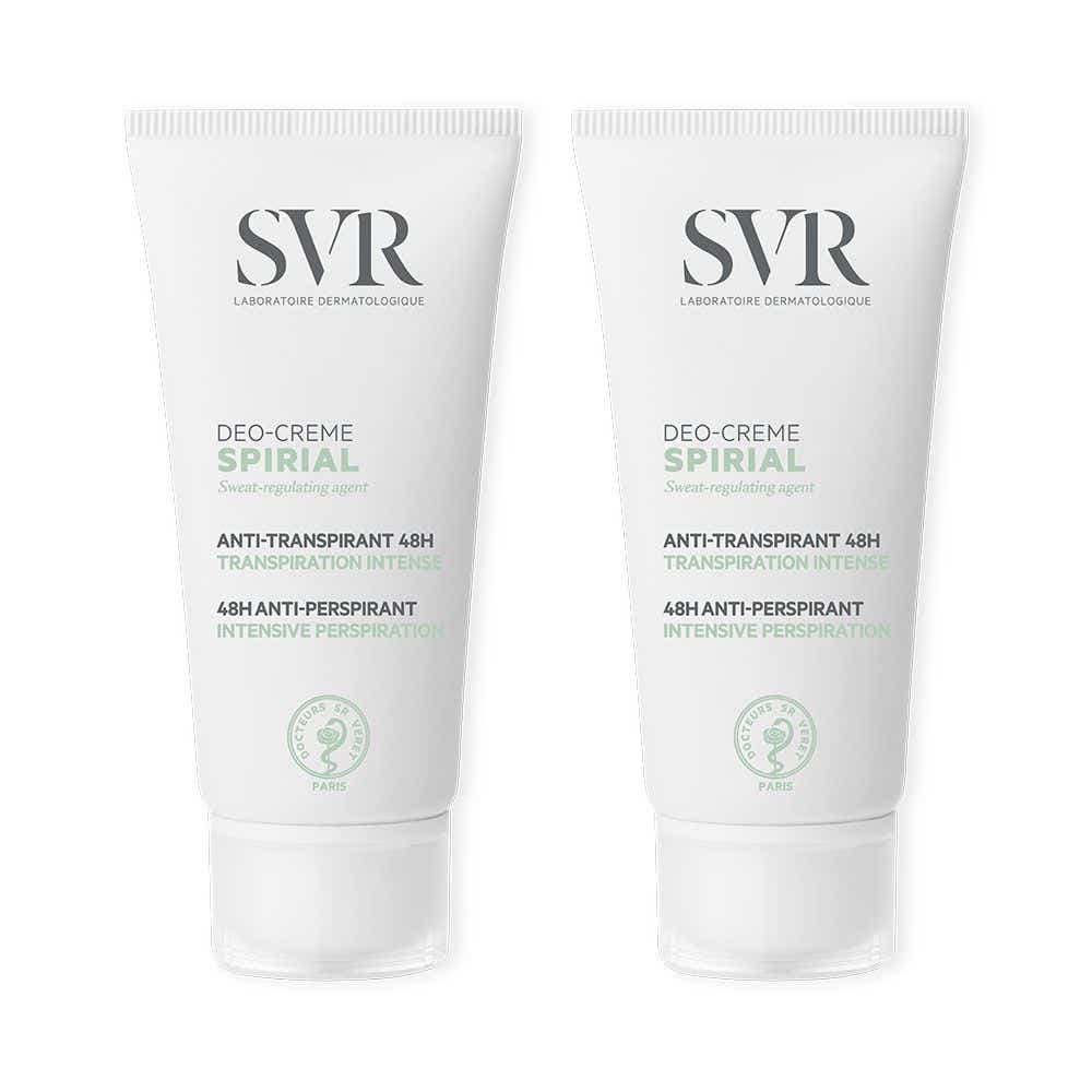 SVR SPIRIAL DEO ANTI-PERSPIRANT CREAM 48H 2X50ML