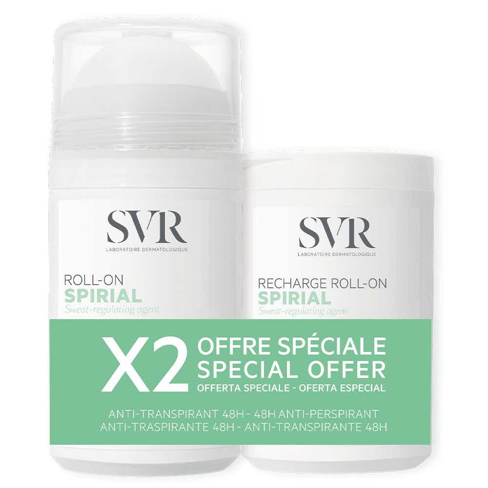 SVR SPIRIAL ANTI-PERSPIRANT DEODORANT 48 H ROLL ON 50ML REFILL 50ML