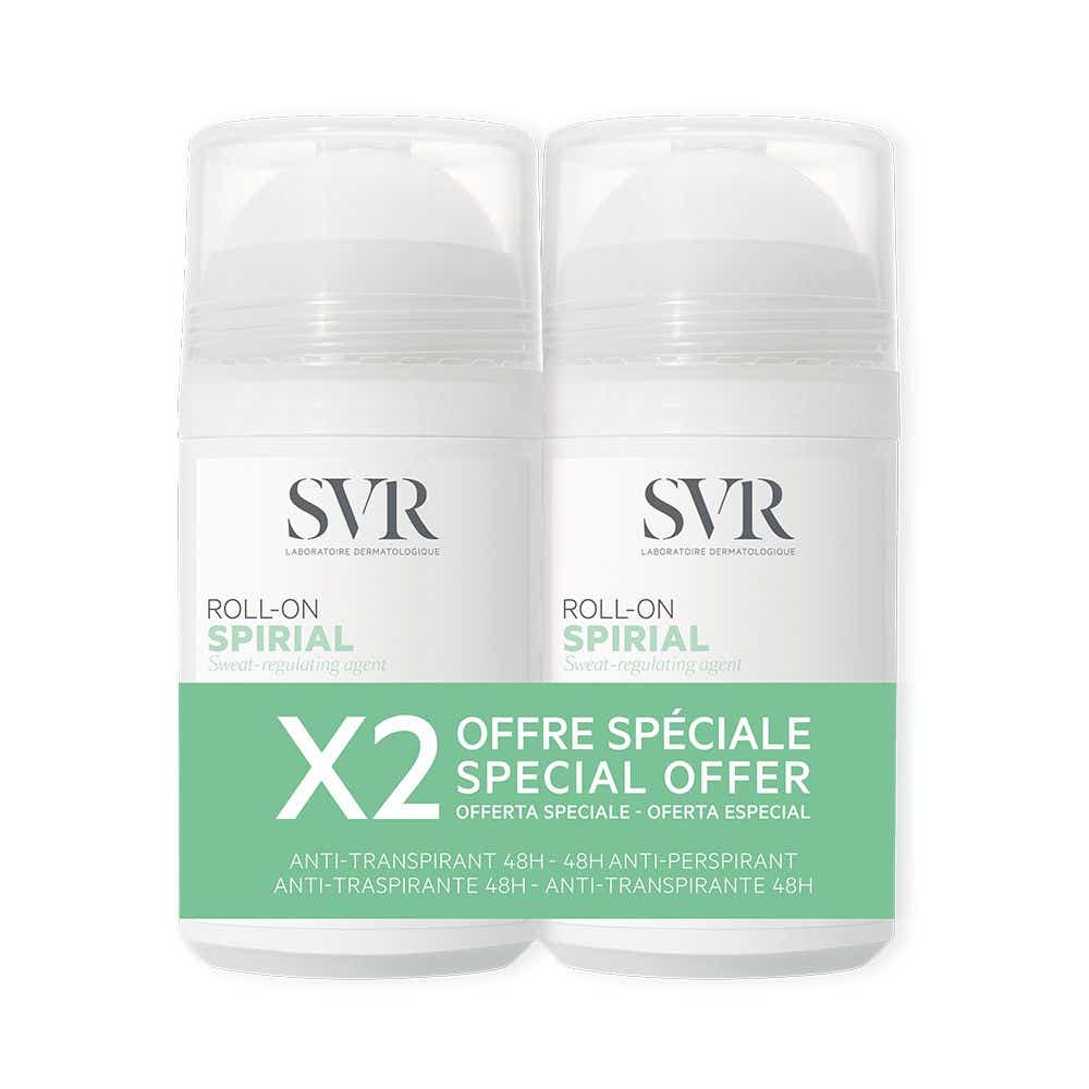 SVR SPIRIAL ANTI-PERSPIRANT DEODORANT 48H ROLL ON 2X50ML