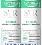 SVR SPIRIAL ANTI-PERPIRANT DEODORANT DUO SPRAY 2X75ML