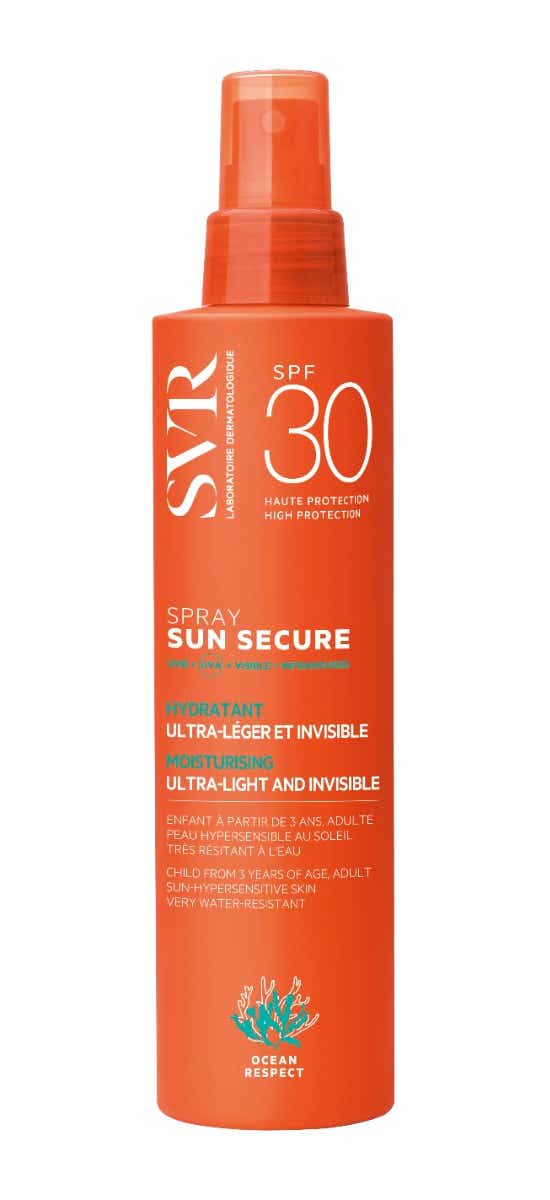 SVR SUN SECURE INVISIBLE MOISTURIZING SUNSPRAY SPF30 FACE AND BODY SENSITIVE SKIN 200ML