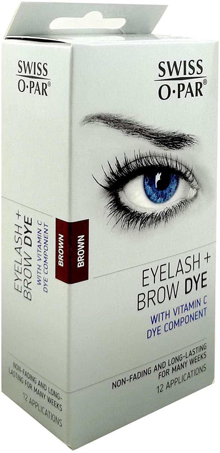 SWISS O PAR BROWN EYEBROW AND EYELASH DYE 12 APPLICATIONS