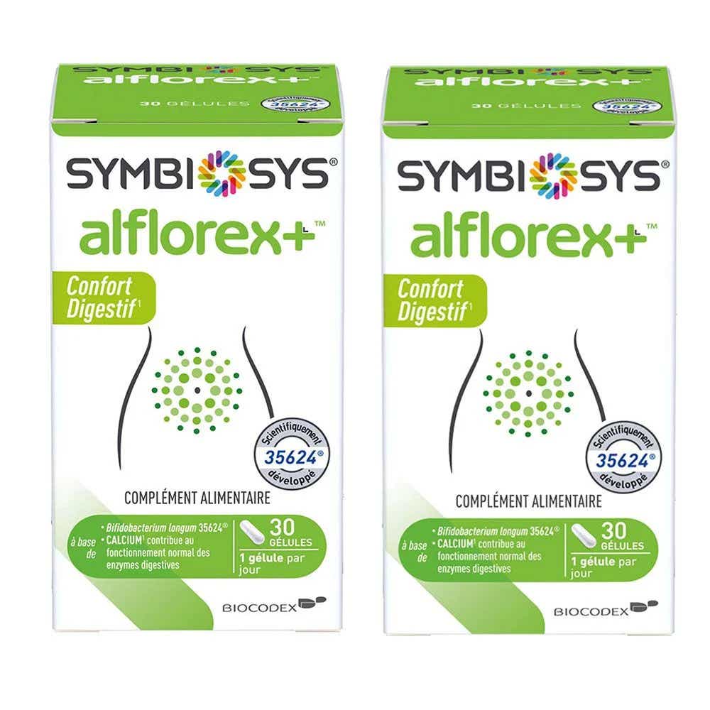 SYMBIOSYS ALFLOREX DIGESTIVE COMFORT PACK OF 2 X 30 CAPSULES