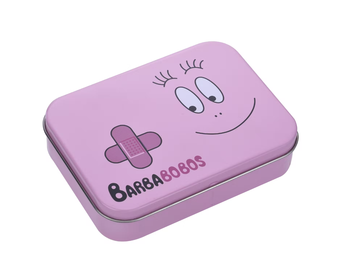 TAKECARE BARBAPAPA DRESSINGS METAL BOX 24 DRESSINGS