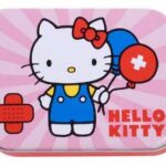 TAKECARE HELLO KITTY PINK DRESSINGS METAL BOX 24 DRESSINGS