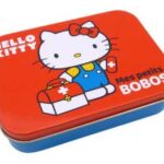 TAKECARE HELLO KITTY DRESSINGS RED METAL BOX 24 DRESSINGS