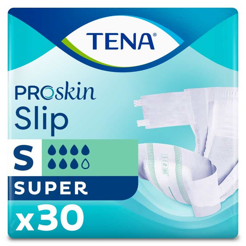 TENA PROSKIN ABSORBENT BRIEFS SUPER SIZE S 30 UNITS
