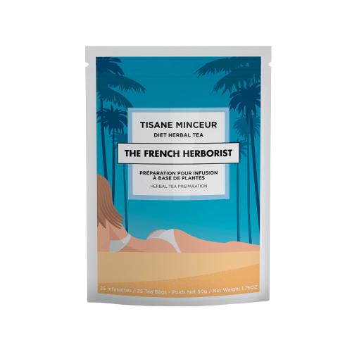 THE FRENCH HERBORIST SLIMMING HERBAL TEA MAUVE FRISEE 25 BAGS