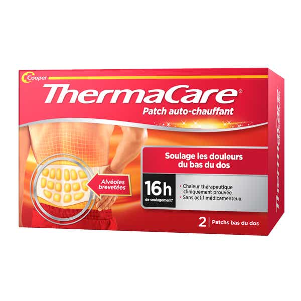 THERMACARE SELF-HEATING LOWER BACK PATCH 2 UNITS