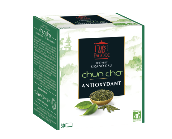 PAGODA TEAS GREEN TEA CHUN CHA ORGANIC ANTIOXIDANT 30 BAGS