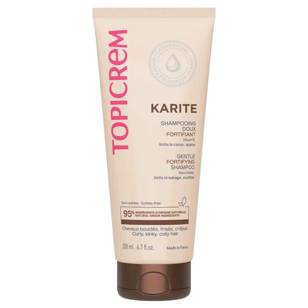 TOPICREM KARITE GENTLE STRENGTHENING SHAMPOO FOR FRIZZY CURLS HAIR 200ML