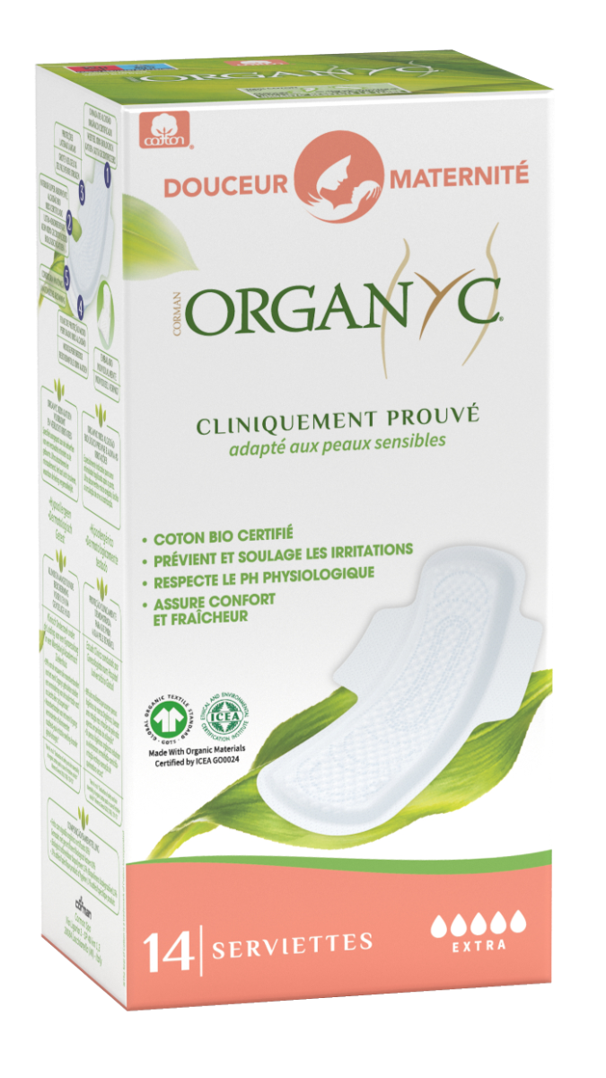 UNYQUE ORGANYC EXTRA MATERNITY TOWELS 10 TOWELS