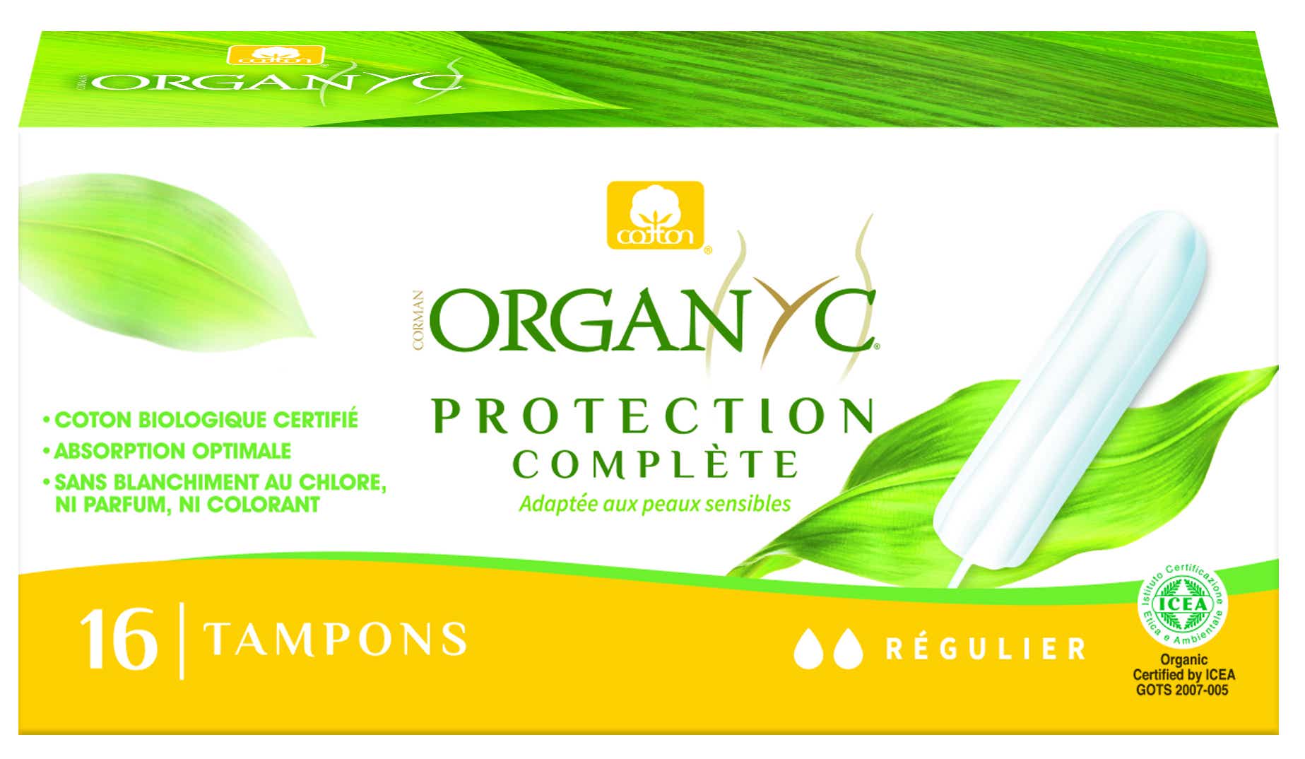 UNYQUE NORMAL ORGANIC TAMPONS 16 UNITS