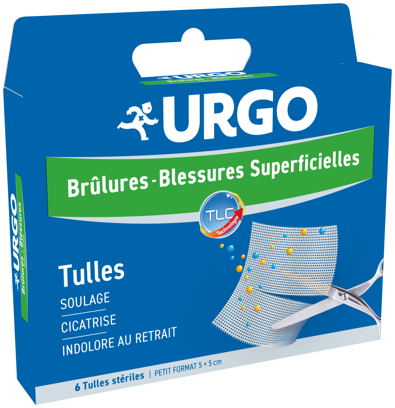 URGO BURNS SUPERFICIAL INJURIES STERILE TULLES SMALL FORMAT 6 UNITS