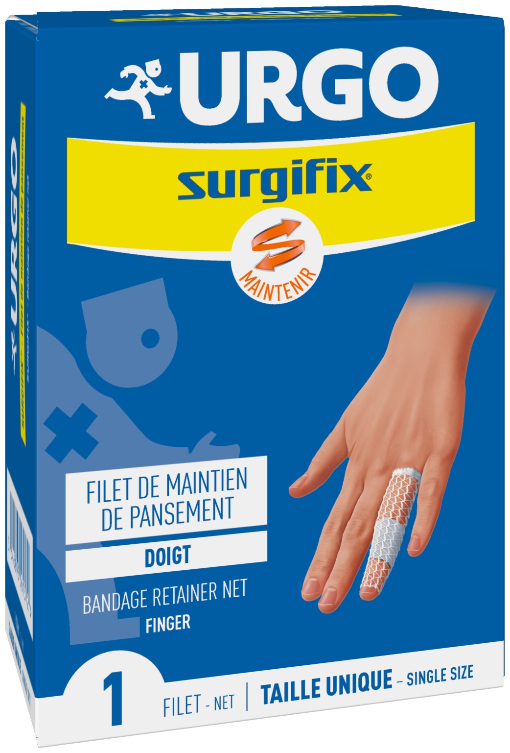 URGO SURGIFIX FINGER DRESSING MAINTENANCE NET 1 UNIT