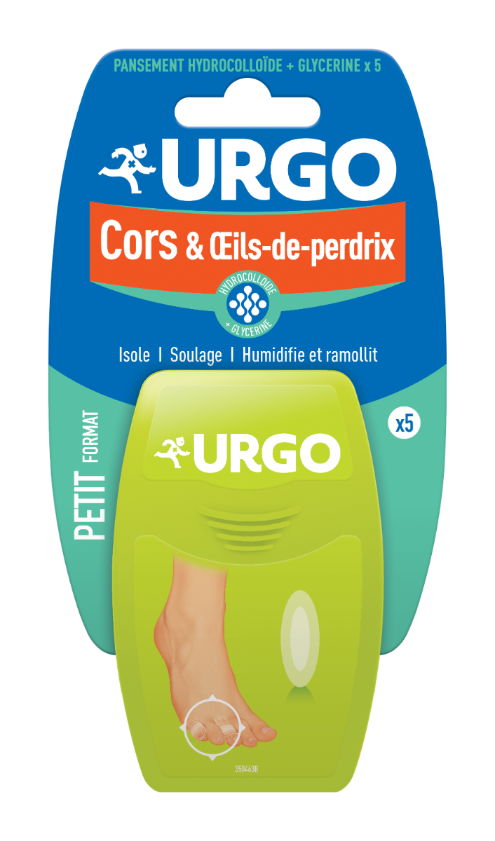URGO CORNS AND PARTRIDGE EYE TREATMENT 5 GEL DRESSINGS