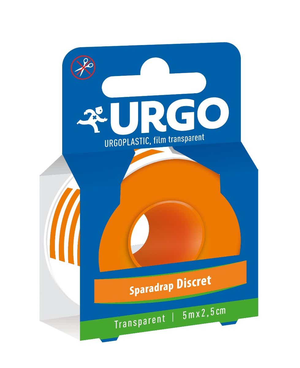 URGOPLASTIC TRANSPARENT FILM SPARADRAP, 5 M X 2.5 CM