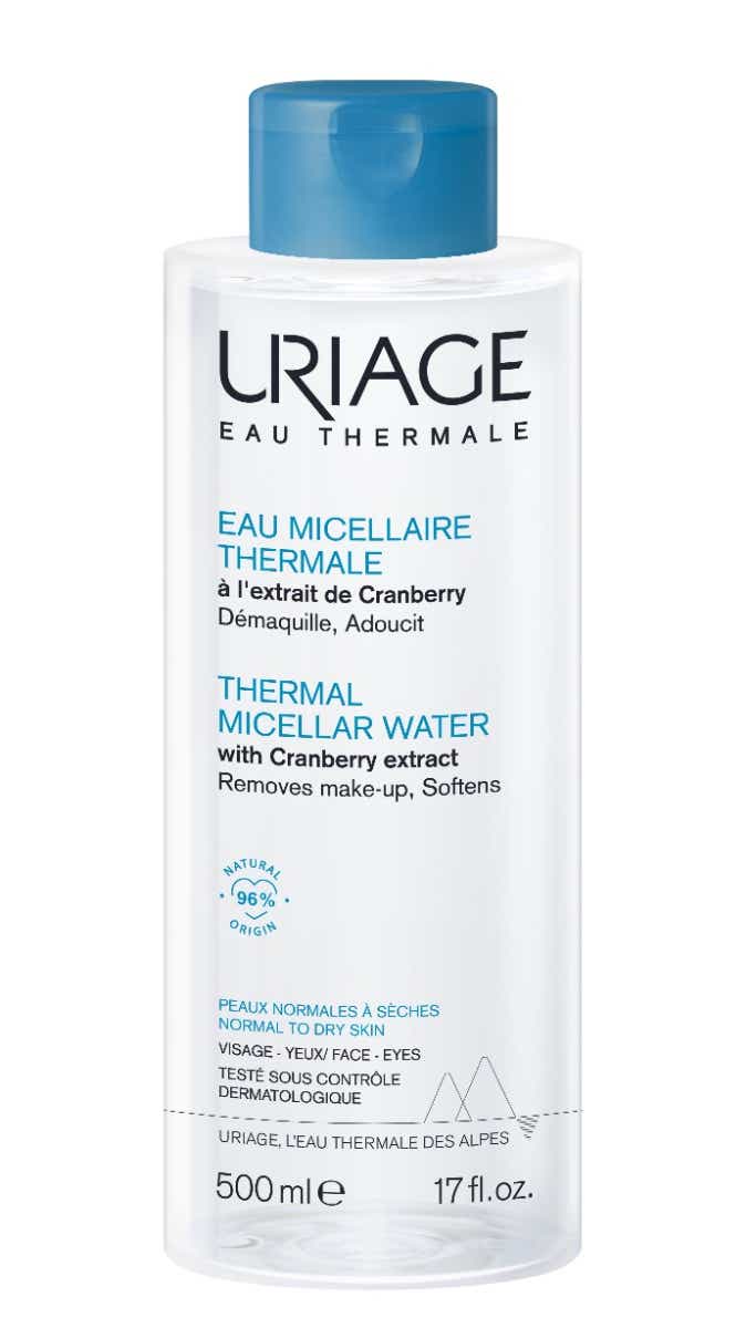 URIAGE THERMAL MICELLAR WATER FOR FACE AND EYES NORMAL TO DRY SKIN 500ML