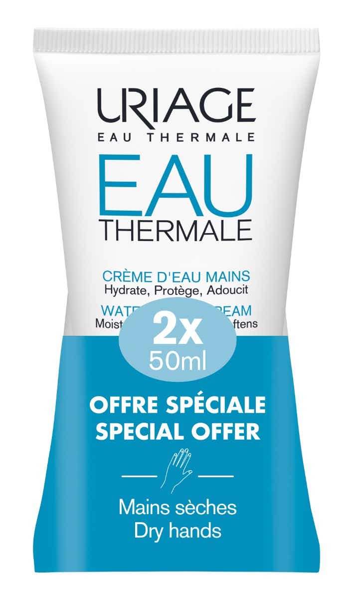 URIAGE EAU THERMALE HAND WATER CREAM 2X50ML