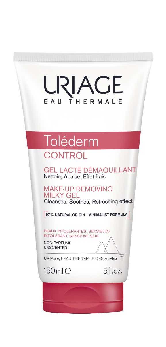 URIAGE TOLEDERM CONTROL LACTE MAKE-UP REMOVER FACE AND EYE GEL SENSITIVE SKIN 150ML