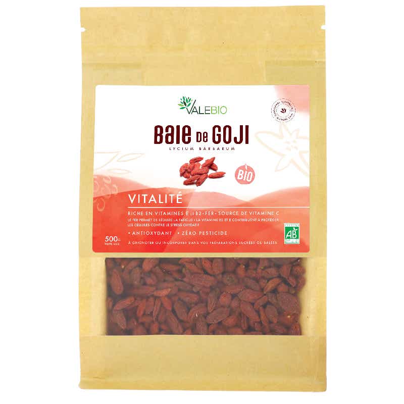 VALEBIO ORGANIC GOJI BERRIES 500G
