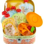 SOPHIE LA GIRAFE REUSABLE GOURDS GIFT SUITCASE