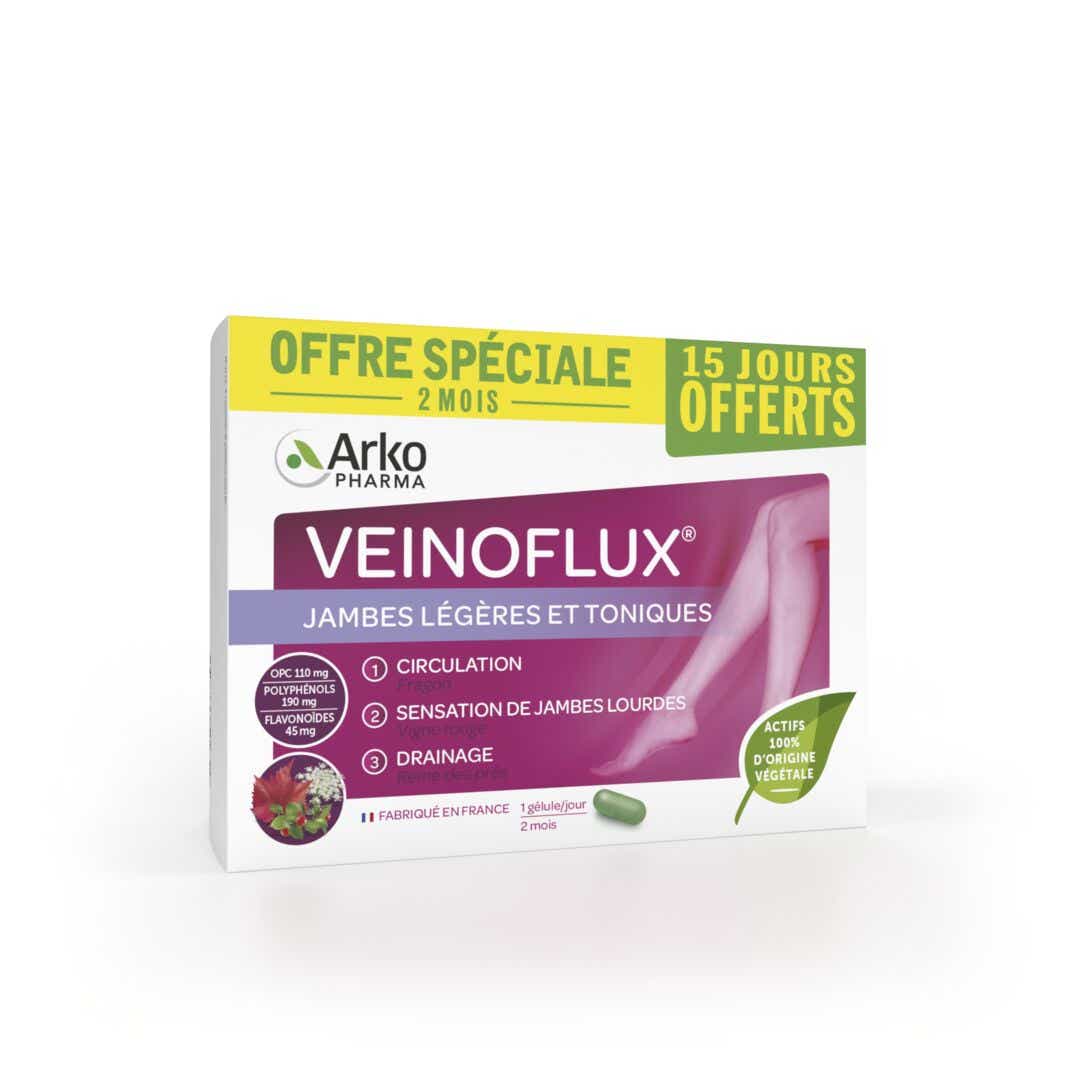VEINOFLUX LIGHT AND TONIC LEGS 60 CAPSULES