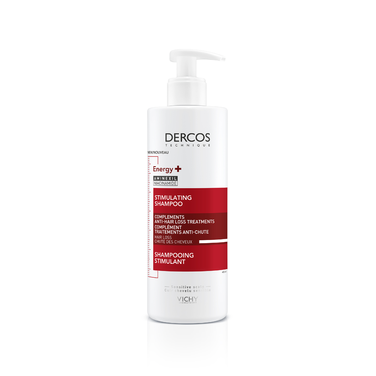 VICHY DERCOS ENERGIZING ANTI HAIR FALL SUPPLEMENT SHAMPOO 400ML