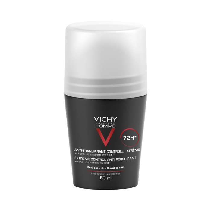 VICHY HOMME 72H EXTREME CONTROL ANTIPERSPIRANT DEODORANT 50ML