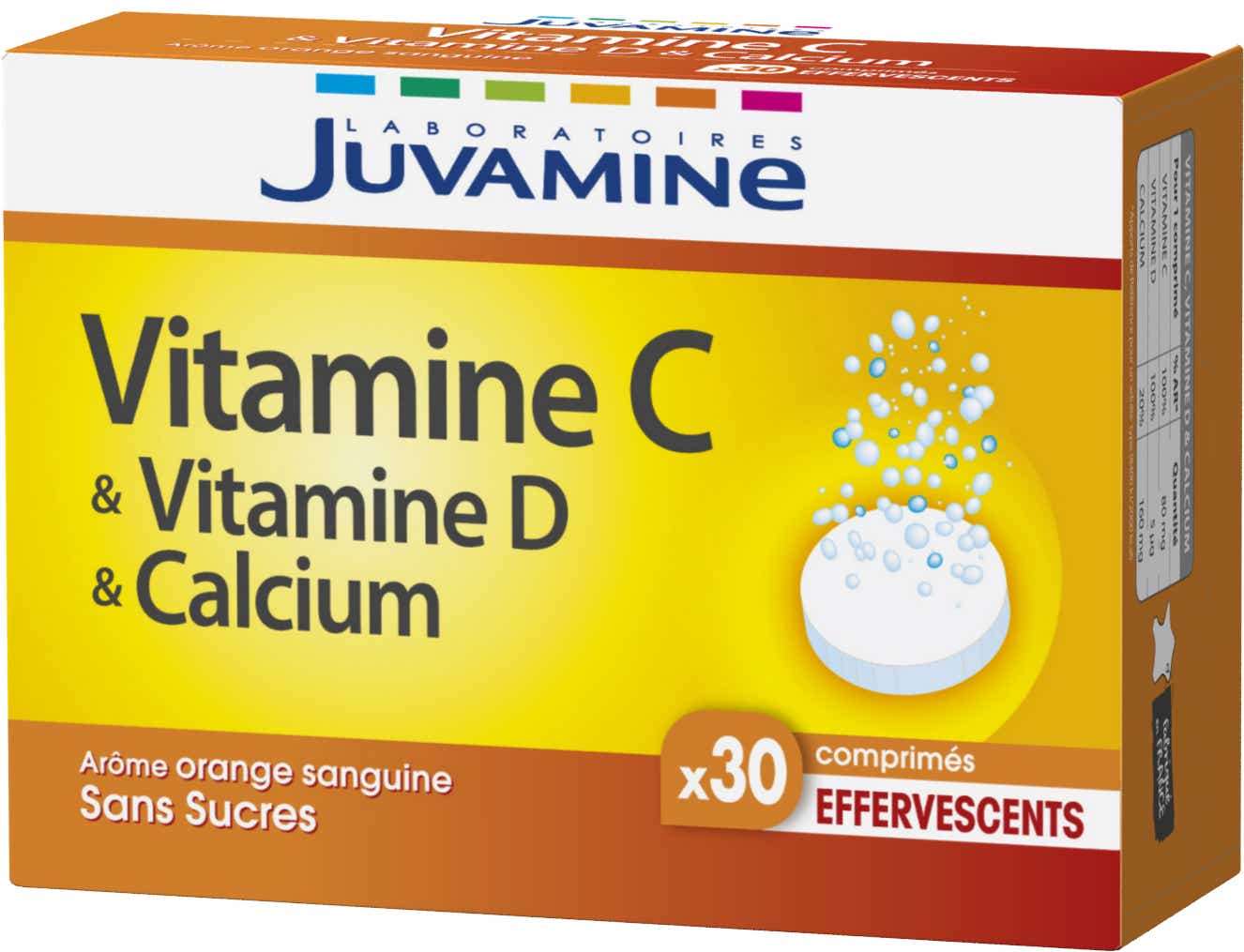 VITAMIN C VITAMIN D CALCIUM 30 EFFERVESCENT TABLETS