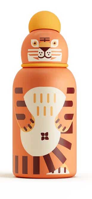WATERDROP CHILDREN'S STAINLESS STEEL BOTTLE TILLY THE TIGER 400ML