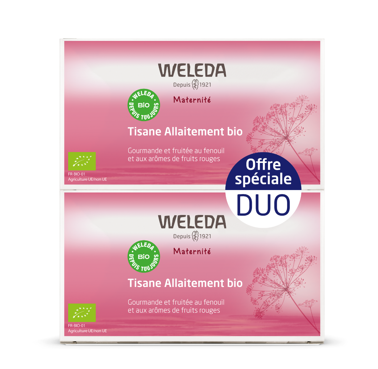 WELEDA MATERNITE DUO BREASTFEEDING TISANE RED FRUITS 2X20G