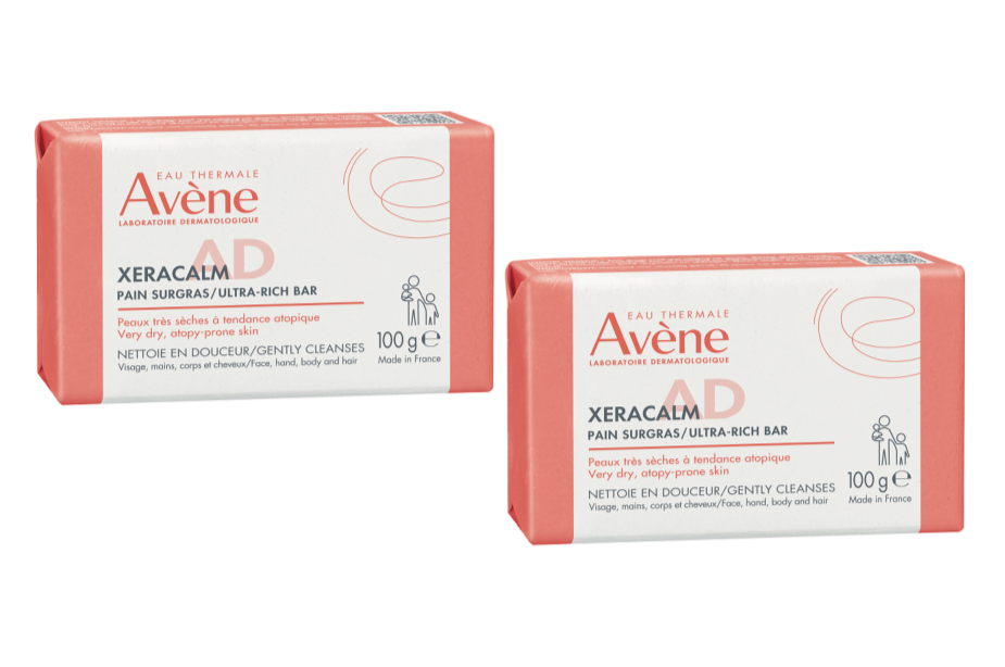 XERACALM A D SURGRAS CLEANSER 2 BOXES OF 100G