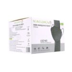 XIAOZHEN HALF FILTERING MASK FFP2 NR BLACK 28 PIECES