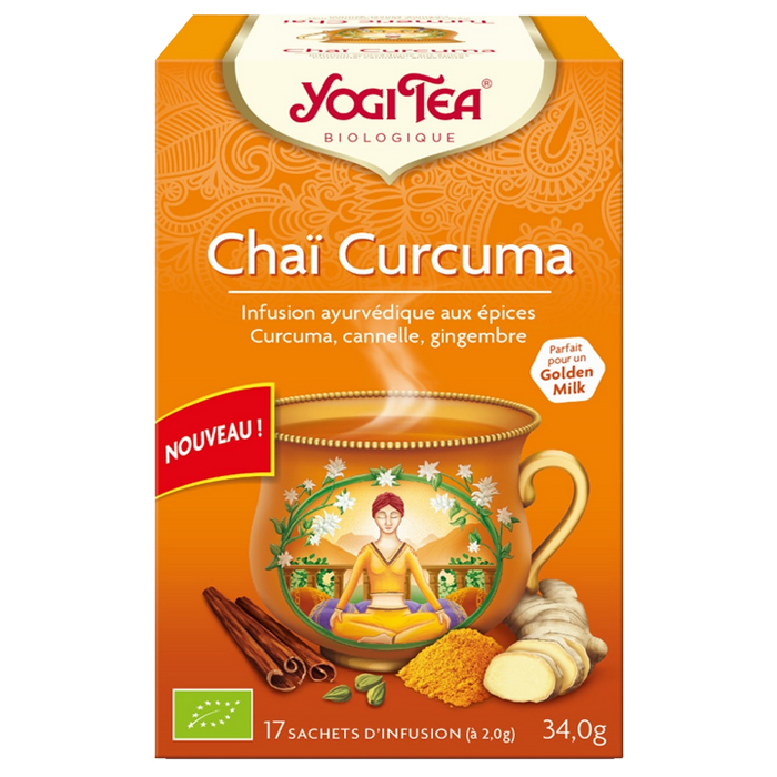 YOGI TEA CHAI TURMERIC 17 BAGS