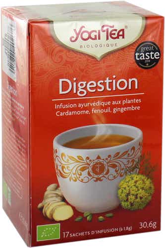 YOGI TEA DIGESTION AYURVEDIC PLANTS INFUSION 17 BAGS