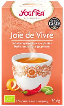 YOGI TEA JOIE DE VIVRE AYURVEDIC PLANTS INFUSION 17 BAGS