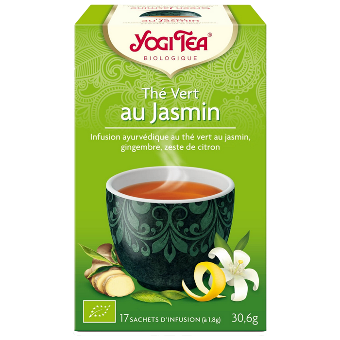 YOGI TEA GREEN TEA WITH JASMINE 17 BAGS