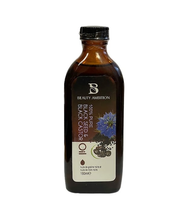 100 PERCENT PURE BLACK SEED AND BLACK CASTOR OIL 