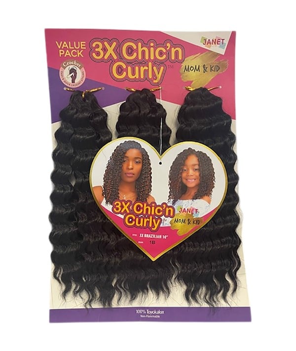 3X CHIC N CURLY SYN BRAZILIAN BRAID 