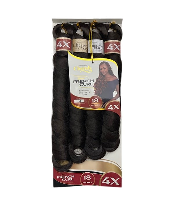 4X VALUE PACK SYNTHETIC SPIRAL FRENCH CURL BRAIDS 