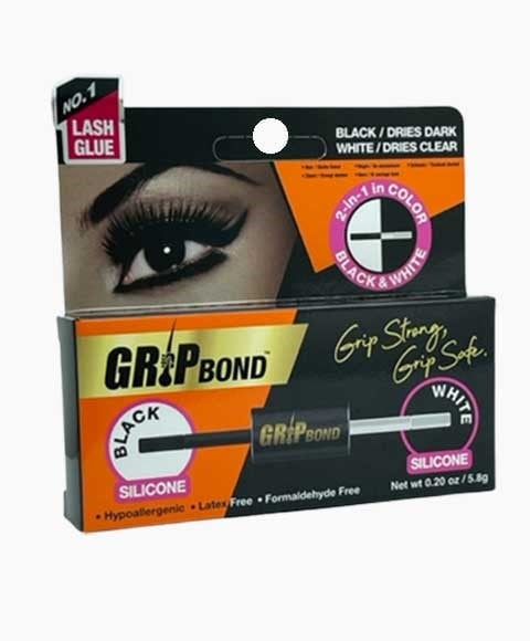 GRIP BOND 2IN1 BLACK AND WHITE SILICON EYE LASH ADHESIVE 